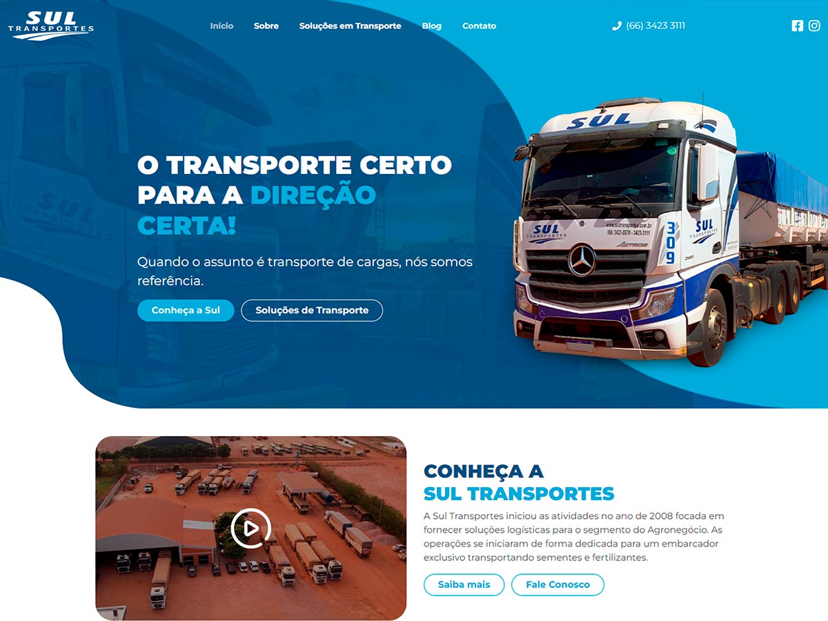 Sul Transportes - Decode Agência Web